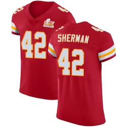 Men's Anthony Sherman Kansas City Chiefs No.42 Elite Team Color Vapor Untouchable Super Bowl LIX Jersey - Red