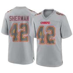 Men's Anthony Sherman Kansas City Chiefs No.42 Game Atmosphere Fashion Jersey - Gray