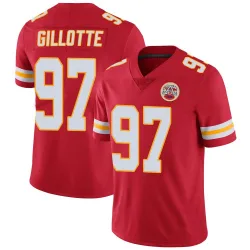 Men's Ashton Gillotte Kansas City Chiefs No.97 Limited Team Color Vapor Untouchable Jersey - Red