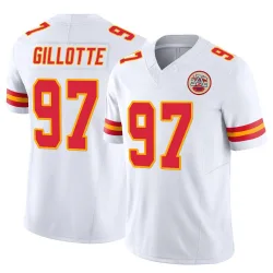 Men's Ashton Gillotte Kansas City Chiefs No.97 Limited Vapor F.U.S.E. Jersey - White