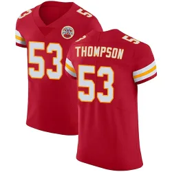Men's BJ Thompson Kansas City Chiefs No.53 Elite Team Color Vapor Untouchable Jersey - Red