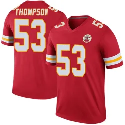 Men's BJ Thompson Kansas City Chiefs No.53 Legend Color Rush Jersey - Red