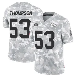 Men's BJ Thompson Kansas City Chiefs No.53 Limited 2024 Salute to Service Jersey - Arctic Camo