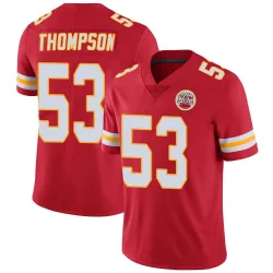 Men's BJ Thompson Kansas City Chiefs No.53 Limited Team Color Vapor Untouchable Jersey - Red