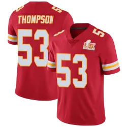 Men's BJ Thompson Kansas City Chiefs No.53 Limited Team Color Vapor Untouchable Super Bowl LIX Jersey - Red