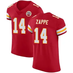 Men's Bailey Zappe Kansas City Chiefs No.14 Elite Team Color Vapor Untouchable Jersey - Red