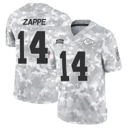 Men's Bailey Zappe Kansas City Chiefs No.14 Limited 2024 Salute to Service Jersey - Arctic Camo