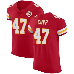 Men's Baylor Cupp Kansas City Chiefs No.47 Elite Team Color Vapor Untouchable Jersey - Red