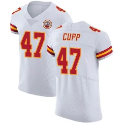Men's Baylor Cupp Kansas City Chiefs No.47 Elite Vapor Untouchable Jersey - White