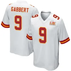 Men's Blaine Gabbert Kansas City Chiefs No.9 Game Super Bowl LIX Jersey - White