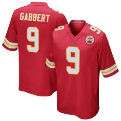 Men's Blaine Gabbert Kansas City Chiefs No.9 Game Team Color Jersey - Red