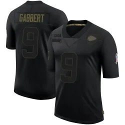 Men's Blaine Gabbert Kansas City Chiefs No.9 Limited 2020 Salute To Service Jersey - Black