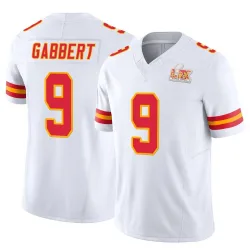 Men's Blaine Gabbert Kansas City Chiefs No.9 Limited Vapor F.U.S.E. Super Bowl LIX Jersey - White