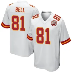 Men's Blake Bell Kansas City Chiefs No.81 Game Jersey - White