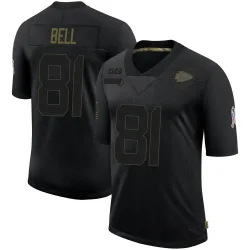 Men's Blake Bell Kansas City Chiefs No.81 Limited 2020 Salute To Service Jersey - Black