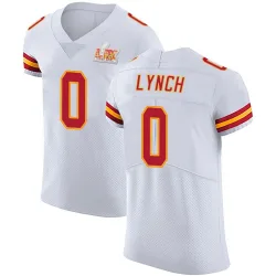 Men's Blake Lynch Kansas City Chiefs No.0 Elite Vapor Untouchable Super Bowl LIX Jersey - White