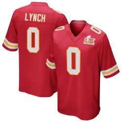 Men's Blake Lynch Kansas City Chiefs No.0 Game Team Color Super Bowl LIX Jersey - Red