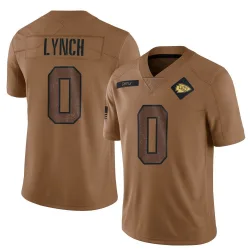 Men's Blake Lynch Kansas City Chiefs No.0 Limited 2023 Salute To Service Jersey - Brown
