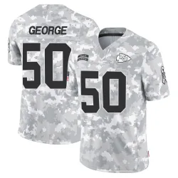 Men's Brandon George Kansas City Chiefs No.50 Limited 2024 Salute to Service Jersey - Arctic Camo