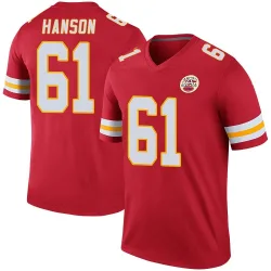 Men's C.J. Hanson Kansas City Chiefs No.61 Legend Color Rush Jersey - Red