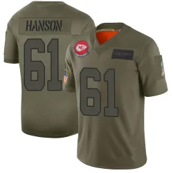 Men's C.J. Hanson Kansas City Chiefs No.61 Limited 2019 Salute to Service Jersey - Camo