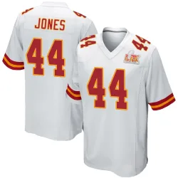 Men's Cam Jones Kansas City Chiefs No.44 Game Super Bowl LIX Jersey - White