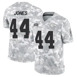 Men's Cam Jones Kansas City Chiefs No.44 Limited 2024 Salute to Service Jersey - Arctic Camo