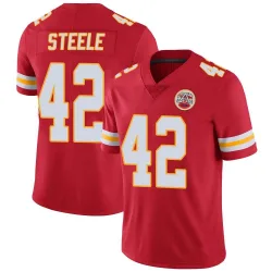 Men's Carson Steele Kansas City Chiefs No.42 Limited Team Color Vapor Untouchable Jersey - Red