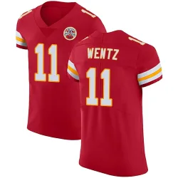 Men's Carson Wentz Kansas City Chiefs No.11 Elite Team Color Vapor Untouchable Jersey - Red