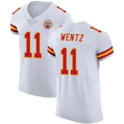 Men's Carson Wentz Kansas City Chiefs No.11 Elite Vapor Untouchable Jersey - White