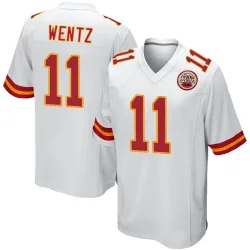 Men's Carson Wentz Kansas City Chiefs No.11 Game Jersey - White