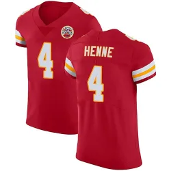 Men's Chad Henne Kansas City Chiefs No.4 Elite Team Color Vapor Untouchable Jersey - Red