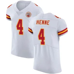 Men's Chad Henne Kansas City Chiefs No.4 Elite Vapor Untouchable Jersey - White