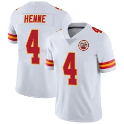 Men's Chad Henne Kansas City Chiefs No.4 Limited Vapor Untouchable Jersey - White
