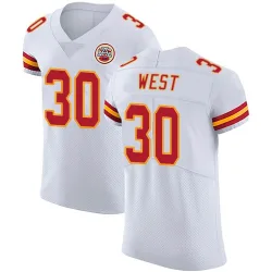 Men's Charcandrick West Kansas City Chiefs No.30 Elite Vapor Untouchable Jersey - White