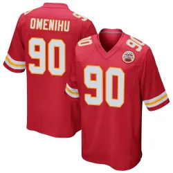 Men's Charles Omenihu Kansas City Chiefs No.90 Game Team Color Jersey - Red