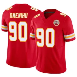 Men's Charles Omenihu Kansas City Chiefs No.90 Limited Vapor F.U.S.E. Jersey - Red