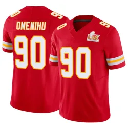 Men's Charles Omenihu Kansas City Chiefs No.90 Limited Vapor F.U.S.E. Super Bowl LIX Jersey - Red