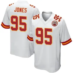 Men's Chris Jones Kansas City Chiefs No.95 Game Jersey - White