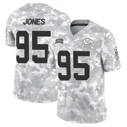 Men's Chris Jones Kansas City Chiefs No.95 Limited 2024 Salute to Service Jersey - Arctic Camo