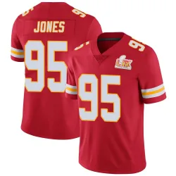Men's Chris Jones Kansas City Chiefs No.95 Limited Team Color Vapor Untouchable Super Bowl LIX Jersey - Red