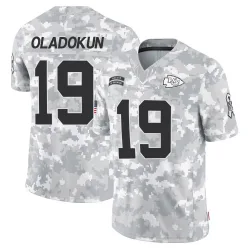 Men's Chris Oladokun Kansas City Chiefs No.19 Limited 2024 Salute to Service Jersey - Arctic Camo