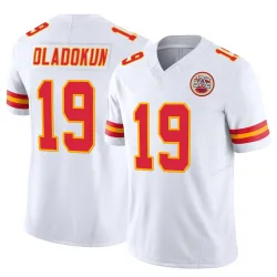 Men's Chris Oladokun Kansas City Chiefs No.19 Limited Vapor F.U.S.E. Jersey - White
