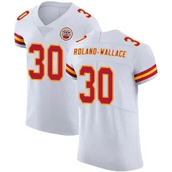 Men's Christian Roland-Wallace Kansas City Chiefs No.30 Elite Vapor Untouchable Jersey - White