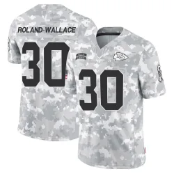 Men's Christian Roland-Wallace Kansas City Chiefs No.30 Limited 2024 Salute to Service Jersey - Arctic Camo
