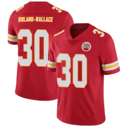 Men's Christian Roland-Wallace Kansas City Chiefs No.30 Limited Team Color Vapor Untouchable Jersey - Red