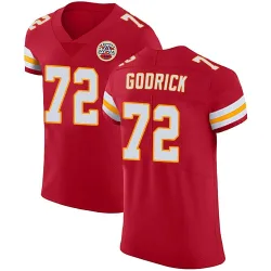 Men's Chukwuebuka Godrick Kansas City Chiefs No.72 Elite Team Color Vapor Untouchable Jersey - Red