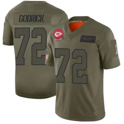 Men's Chukwuebuka Godrick Kansas City Chiefs No.72 Limited 2019 Salute to Service Jersey - Camo