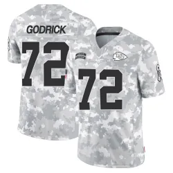 Men's Chukwuebuka Godrick Kansas City Chiefs No.72 Limited 2024 Salute to Service Jersey - Arctic Camo