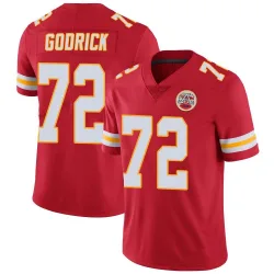 Men's Chukwuebuka Godrick Kansas City Chiefs No.72 Limited Team Color Vapor Untouchable Jersey - Red